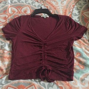 Maroon Crop Top- Size M